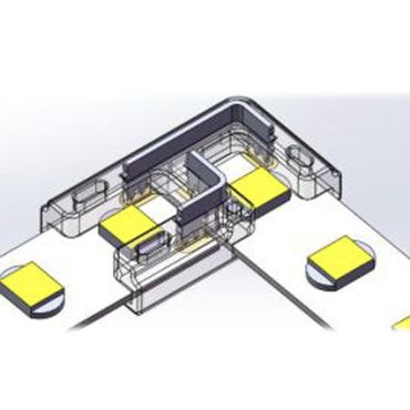 Roi Du Luminaire - connecteur d’angle à 90 degrés - pour ruban LED SMD 10 mm monocolore