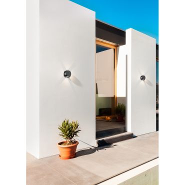 Nova Luce Zari - applique d'extérieur - 5,5 x 6,5 x 6,5 cm - 4 x 1W LED inclus - IP54 - noir