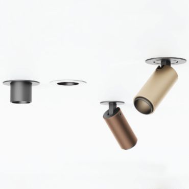 VK Lighting Coko - spot encastrable avec rosace encastrée - Ø 3,5 x 7,3 cm - Ø 60 mm taille de montage, Ø 50 mm taille d'encastrement - 6W LED incl. - bronze
