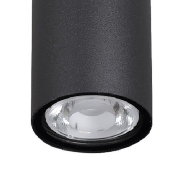 Nova Luce Ceci - plafonnier d'extérieur - Ø 5,5 x 11 cm - 3W LED inclus - IP65 - noir