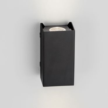 Nova Luce Elio - applique murale extérieure - 7 x 13 x 6,2 cm -  6W LED inclus - IP65 - anthracite foncé