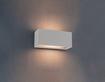 Century Italia Reverso - applique d'extérieur - 10 x 11 x 25 cm - IP65 - blanc