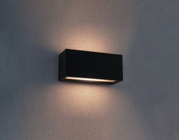 Century Italia Reverso - applique d'extérieur - 10 x 11 x 25 cm - IP65 - noir