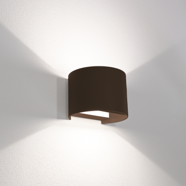 Century Italia Up &amp; Down - applique murale - 13,5 x 12 x 10 cm - 10W LED inclus - couleur de lumière réglable - IP65 - brun