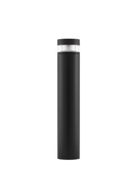 Nova Luce Tala - lampe de jardin - Ø 13,4 x 70 cm - 12W LED inclus - IP54 - anthracite foncé