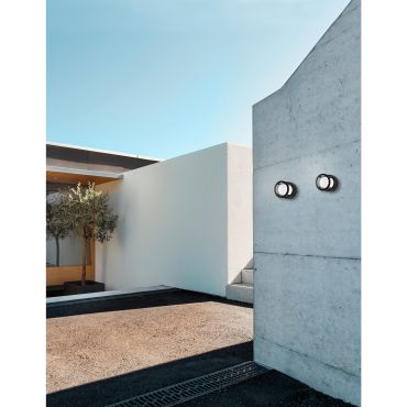 Nova Luce Agosto - applique d'extérieur - Ø 11 x 11 cm - 6W LED inclus - IP54 - noir