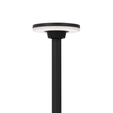 Nova Luce Suite - lampe de jardin - Ø 18 x 60 cm - 12W LED inclus - IP54 - noir