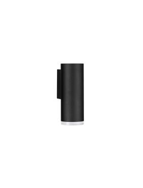 Nova Luce Mao - applique murale - Ø 5,5 x 14,8 cm - IP44 - noir sablé