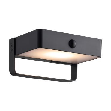 Nordlux Saulio Solar - applique murale extérieure - 15,6 x 7,3 x 11,3 cm - 4,45W LED inclus - IP44 - noir
