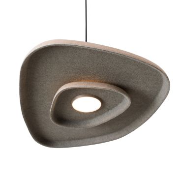 Maxlight Deux - lampe suspendue - 40 x 30 x 190 cm - 5W LED inclus - crème et gris