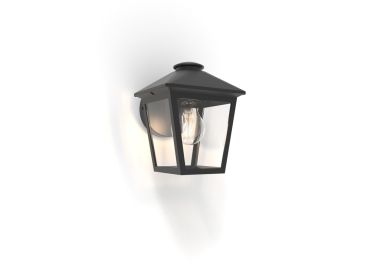 Lutec Zago - applique d'extérieur - 16 x 16,3 x 19,9 cm - IP44 - noir