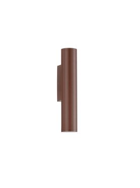 Nova Luce Torrin - applique murale extérieure - Ø 4,5 x 23 x 7,5 cm - 6W LED inclus - IP65 - corten