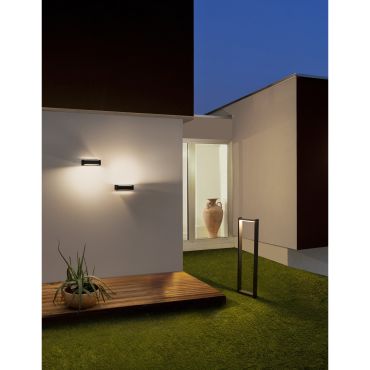 Nova Luce Volver - applique d'extérieur - 20 x 11 x 6 cm - 6W LED inclus - IP54 - noir