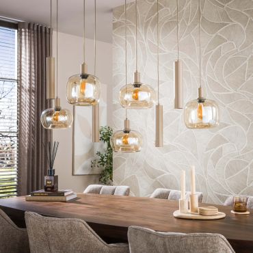 Vico Serene - lampe suspendue - 130 x 37 x 130 cm - beige