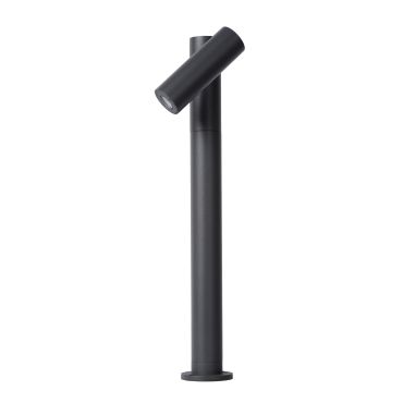Lucide Tatum - spot de jardin - 10 x 14 x 43 cm - 4,5W LED inclus - IP65 - anthracite