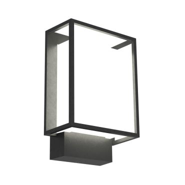 Nordlux Nestor - applique murale extérieure - 14,7 x 22,1 cm - 8W LED inclus - IP44 - noir