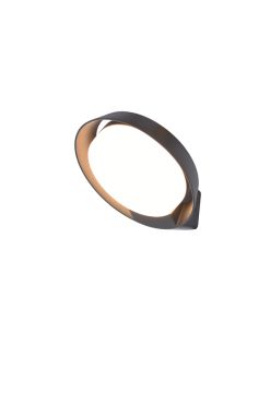 Lutec Polo - Applique d'extérieur - 16,2 x 18 x 16,4 cm - 15W LED inclus - IP54 - anthracite