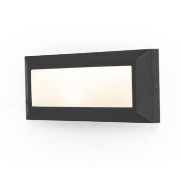Lutec Helena - applique d'extérieur - 23 x 3 x 10 cm - 10W LED inclus - IP54 - noir