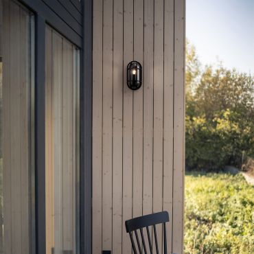 Nova Luce Amel - applique murale extérieure - 14 x 27 x 9,4 cm - IP65 - anthracite foncé