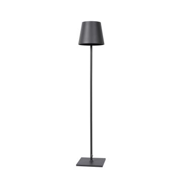 Lucide Justin - lampadaire - 150 cm - 4,5W dimmable LED inclus - IP54 - noir
