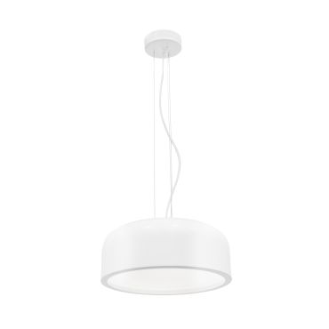 MODÈLE D’EXPOSITION - Nova Luce Perleto - lampe suspendue - Ø 35 x 133 cm - blanc