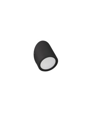Nova Luce Capo - applique murale extérieure - Ø 7 x 10,5 cm - 3W LED inclus - IP65 - noir sablé
