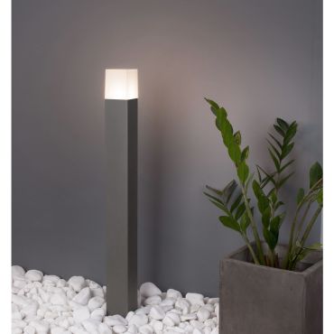 Nova Luce Stick - lampe de jardin - 7,6 x 7,6 x 80 cm - IP54 - gris foncé