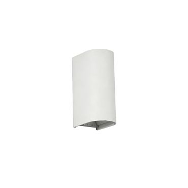 VK Lighting Dust - applique murale - 7,1 x 17,1 x 9,6 cm - 2 x 6W LED inclus - IP65 - blanc sablé
