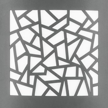 Nova Luce Zenith - applique d'extérieur - 23 x 9,5 x 26,4 cm - IP44 - gris foncé