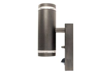 Integral LED Malaga – applique murale extérieure avec détecteur de mouvement - 6,8 × 11,6 × 21,6 cm – IP54 – anthracite
