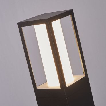 Searchlight Avenue - lampe de jardin - 7,5 x 7,5 x 45 cm - IP44 - noir