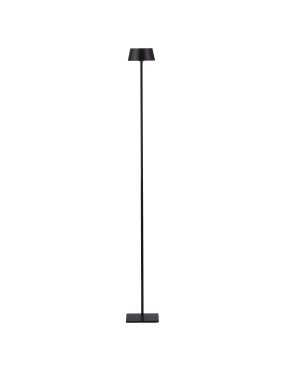 Nova Luce Persea - lampadaire portable - Ø 11,5 x 115 cm - 2W dimmable LED inclus -  IP54 - anthracite foncé