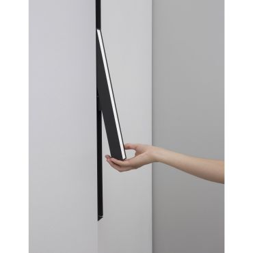 Nova Luce Rieti - luminaire pour système de profilés magnétiques - 40,2 x 3,5 x 5,1 cm - 22W LED inclus - noir - blanc couleur de lumière