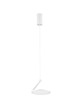 Nova Luce Opi - lampe suspendue - Ø 20 x 260 cm - 14W LED inclus - blanc sablé