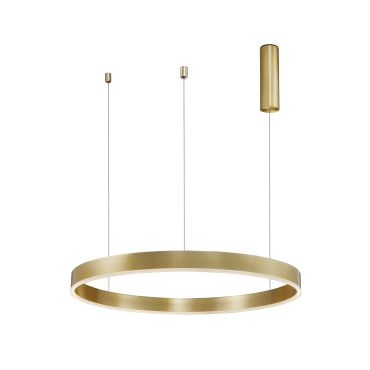 Nova Luce Motif - lampe suspendue - Ø 80 x 120 cm - 48W LED dimmable inclus - laiton doré