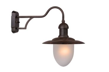 Lucide Aruba - applique d'extérieur - 44 x 25 x 36 cm - IP44 - brun rouille