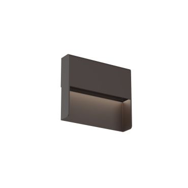 VK Lighting Wop - applique murale d'extérieur - 12,1 x 10,5 x 2,5 cm - 3W LED inclus - IP65 - brun rouille