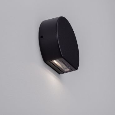 Nova Luce Sango - applique murale extérieure - 10 x 8,5 x 3,5 cm - 4W LED inclus - IP54 - gris foncé