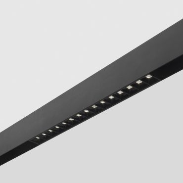 Nova Luce Este - luminaire pour système de profilés magnétiques - 40,2 x 3,5 x 5,1 cm - 22W LED inclus - noir - couleur de lumière blanche