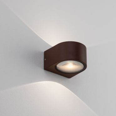Nova Luce Opera - applique murale extérieure - 11 x 6,8 x 10 cm -  11W LED inclus - IP54 - corten