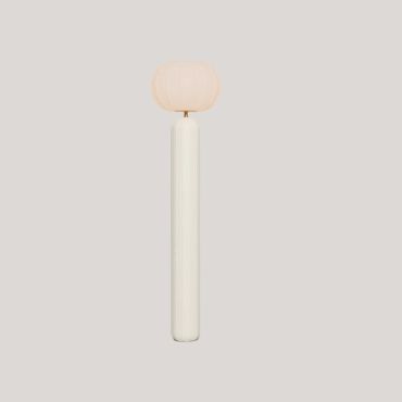 New Garden Rachel 145 - lampadaire rechargeable à énergie solaire et à batterie avec télécommande - Ø 36 x 143 cm - 5W LED inclus - IP65 - beige crème - 3000K
