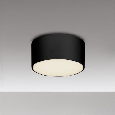 Nova Luce Judi - plafonnier - Ø 12 x 6 cm - 10W LED inclus - IP65 - noir