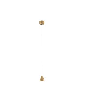 Nova Luce Irmos - lampe suspendue - Ø 6 x 191 cm - 5W LED inclus - or mat