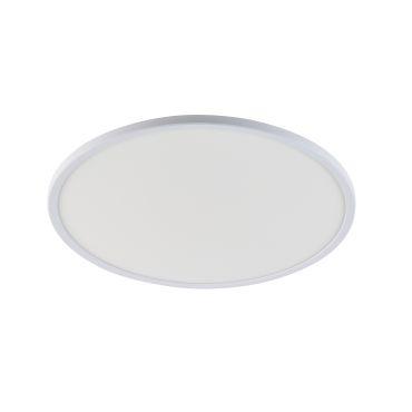 Nordlux Oja - plafonnier - Ø 42,4 x 2,3 cm - 24W LED dimmable inclus (3000K-4000K) - IP54 - blanc