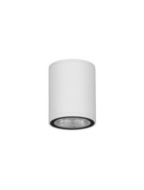 Nova Luce Lumina - plafonnier extérieur - Ø 8 x 10 cm - 9W LED inclus - IP65 - blanc sablé
