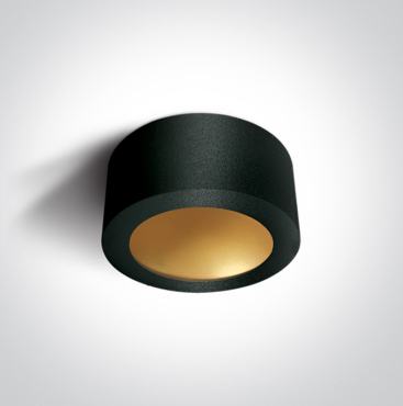 ONE Light - Deco Circle - plafonnier - 16W LED inclus - Ø 17,5 x 8 cm - noir