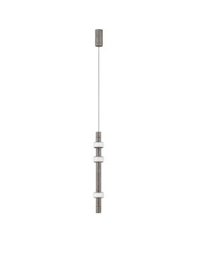 Nova Luce Marlow - lampe suspendue - Ø 7,5 x 200 cm - 14W LED inclus - anthracite