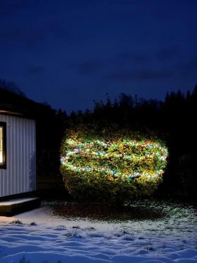 Konstsmide Lumières de Noël - Guirlande lumineuse à LED - 8,78 m - 400 x 0,015W inclus - IP44 - 2100K - noir