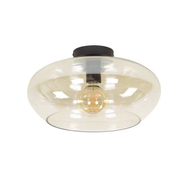 Vico Elevate Glass - plafonnier - Ø 40 x 22 cm - ambre
