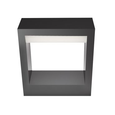 Nova Luce Lugo - applique murale d'extérieur - 6 x 15 x 16 cm - 10W LED inclus - IP54 - gris foncé